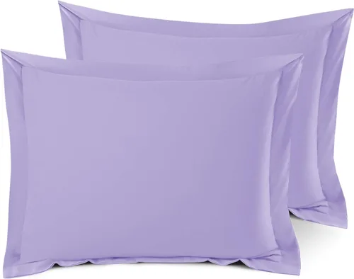 Vista 29 de Nestl Juego de 2 fundas tipo sham de almohada suaves - Fundas de almohada de microfibra de doble cepillado - Fundas de almohada de cama premium