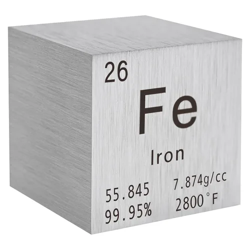 Vista 8 de Cubo de elementos de aluminio puro 99.99 % de 1.000 in/1 pulgada de densidad, para colección de elementos, enseñanza de ciencias y regalo creativo