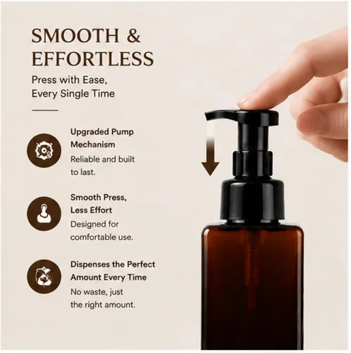 Vista 5 de Foaming Soap Dispenser 4 Pack, 15oz/450ml Brown Foam Soap Pump Bottles, Refillable Bathroom Soap Dispenser with Rich Foam Pump for Kitchen Sink