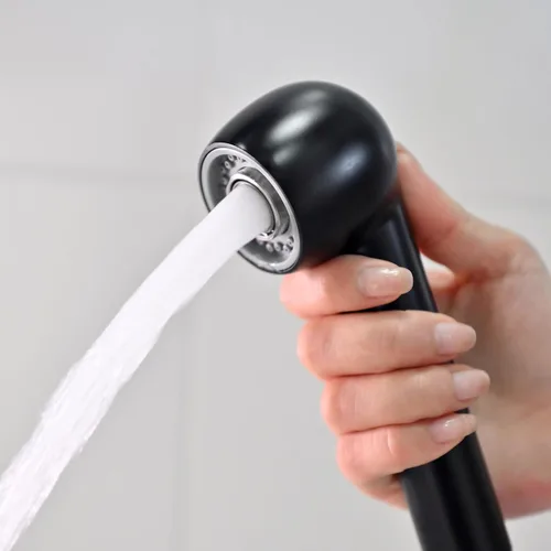 Vista 5 de Reemplazo de la cabeza del rociador de grifo de cocina: Pieza de repuesto de cabezal rociador extraíble para grifo de fregadero desplegable G1/2