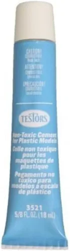 Vista 2 de Testors Corp. Cemento plástico no tóxico 5/8 oz TES3521X Misc. Adhesivos rellenos