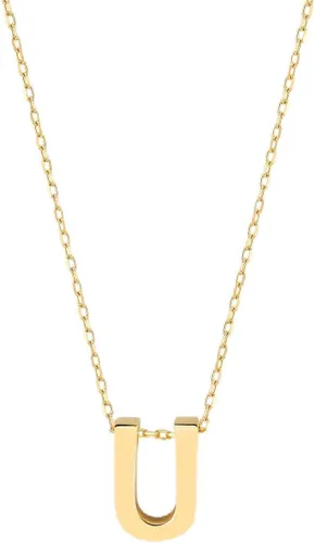 Vista 23 de Gelin 10K Solid Gold Initial Necklace for Women (A to Z All Letters)