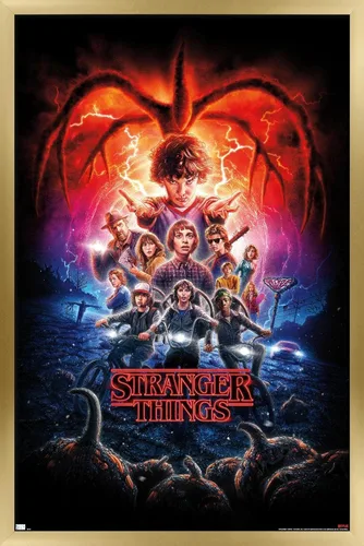 Vista 13 de Trends International Netflix Stranger Things: Season 2 - Póster de pared de una hoja, 22.4 pulgadas de largo x 14.7 pulgadas, versión enmarcada