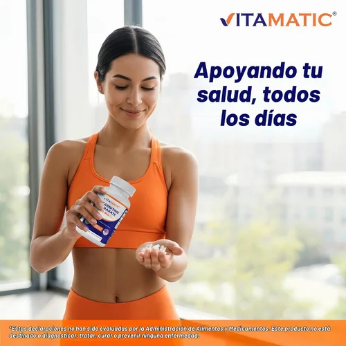 Vista 6 de Vitamatic L-Carnitina 1000 mg, 120 cápsulas vegetales, sin OMG Support Energy Production, Fat Metabolism and Muscle Recovery*, Gluten Free, Made