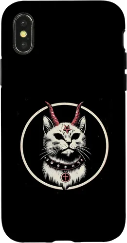 Vista 5 de Funda para iPhone 17 de Baphomet Satánico Oculto de Gato del Diablo
