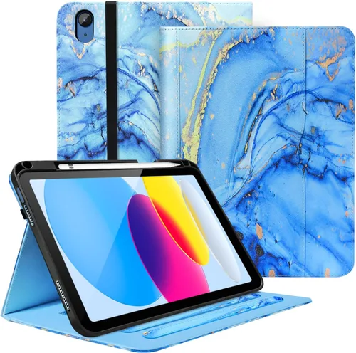 Vista 12 de Zonefoker Fundas para iPad de 6ª generación 2018/2017, iPad Air 2 2014 #02 Mármol Rosa
