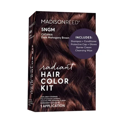 Vista 30 de Madison Reed - Kit de tinte radiante para el cabello, tinte permanente para el cabello, 100 % cobertura de canas, sin amoníaco, negro Parma 2.5NNN