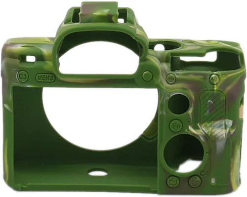 Vista 7 de TUYUNG - Funda de silicona para A7 III, funda protectora para cámara, compatible con cámaras Sony Alpha A7 III A7M3, verde militar