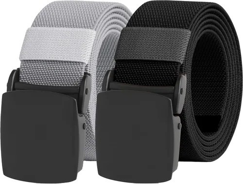Vista 18 de UNGGJKB Men's Tactical Belt, Nylon Casual Elastic Belt, Work Belt That Can Be Cut And Adjusted