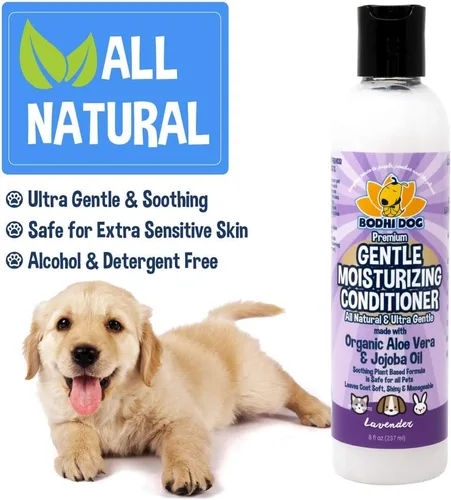 Vista 3 de Bodhi Dog Acondicionador hidratante suave para perros, fórmula calmante a base de plantas con aloe vera y aceite de jojoba, hidrata y suaviza