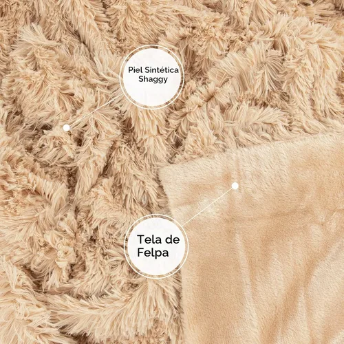 Vista 6 de Tuddrom - Manta decorativa de piel sintética extra suave de 50 x 60 pulgadas, color liso, reversible, mullida, ligera, de pelo largo, mullida