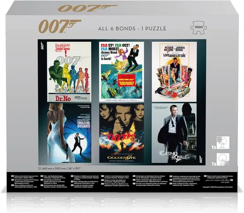 Vista 2 de James Bond - All 6 Bonds - Rompecabezas de 1000 piezas