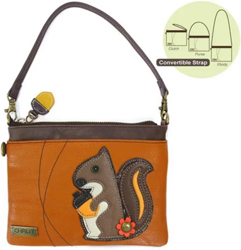 Vista 17 de CHALA Mini bandolera/bolso con correa convertible elegante, compacto, versátil
