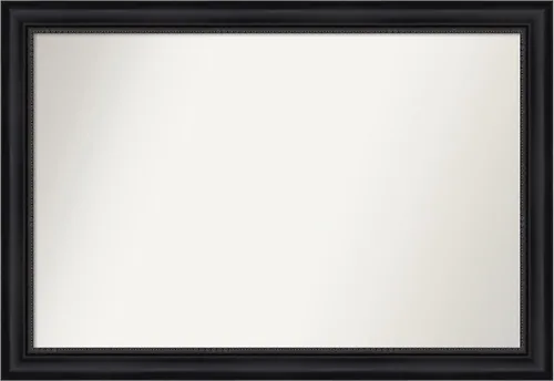 Vista 174 de Amanti Art Espejo personalizado, espejo de baño negro Astor, espejo de pared o espejo de tocador de baño sobre el fregadero (25 x 25 pulgadas)