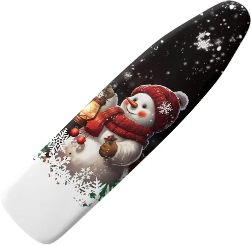 Vista 10 de Funda para tabla de planchar con diseño de estrellas y bandera estadounidense con borde elástico y acogedor bolsillo para la nariz, resistente al