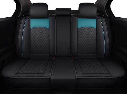 Vista 14 de 2 fundas de asiento delantero para mujer, de cuero, impermeables, universales para Ford Fusion Focus Edge, Beetle, Kia Soul C300 CC, Hyundai