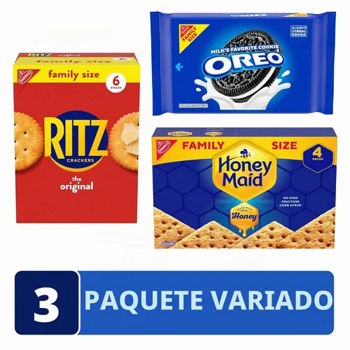Vista 3 de Paquete variado de galletas OREO, RITZ & Honey Maid, tamaño familiar