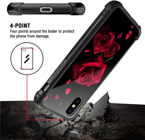 Vista 100 de Funda compatible con iPhone 8, a prueba de golpes, antiarañazos, bandera de ciervos de cola blanca de grano de madera estadounidense