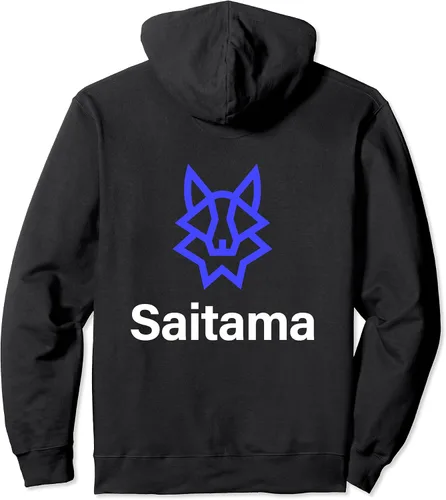 Vista 2 de Saitama V2 - Sudadera con capucha Crypto Wolfpack Community Defi SaitaPro, Negro