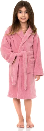Vista 3 de TowelSelections Bata para niña. Bata de baño de polar, para niños. Hecha en Turquía.
