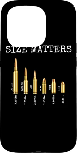 Vista 14 de Ammo & Gun Lover Shirt, Size Matters, Bullets & Caliber Case for iPhone 17