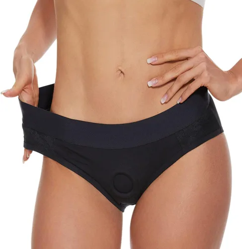 Vista 5 de ORGART Ropa interior con correa sin tirantes para mujeres, parejas, arnés con correa en las bragas