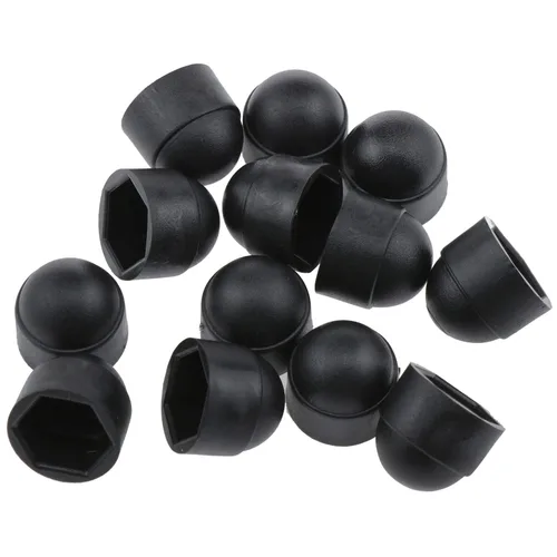 Vista 3 de AYLIFU 25 tapas protectoras de tuerca hexagonal de plástico negro M8; cubiertas hexagonales M8x13mm