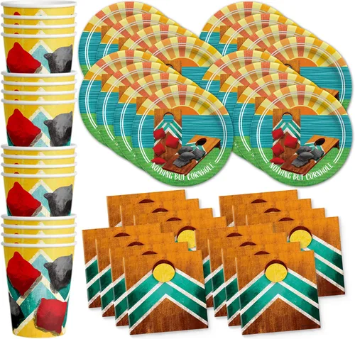 Vista 11 de Suministros de fiesta de billar – Platos de mesa de billar y servilletas – Suministros de cumpleaños para adultos – Juego de vajilla para el día