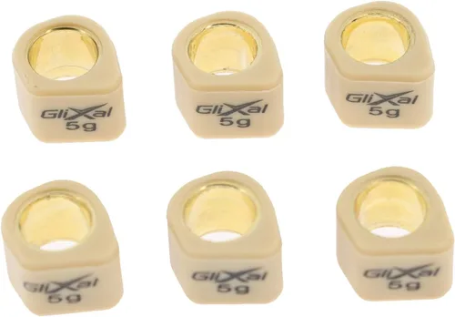 Vista 3 de Glixal 16x13mm Deslizadores de variador polígono de alto rendimiento, pesos de rodillo deslizantes de competición 139QMB GY6 50cc - 100cc