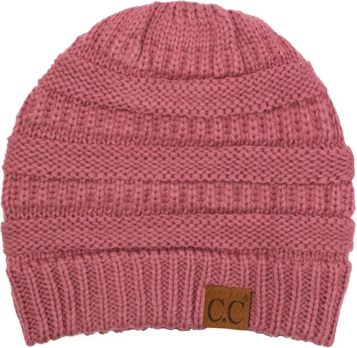 Vista 71 de C.C Trendy Warm Chunky Soft Stretch Cable Knit Beanie