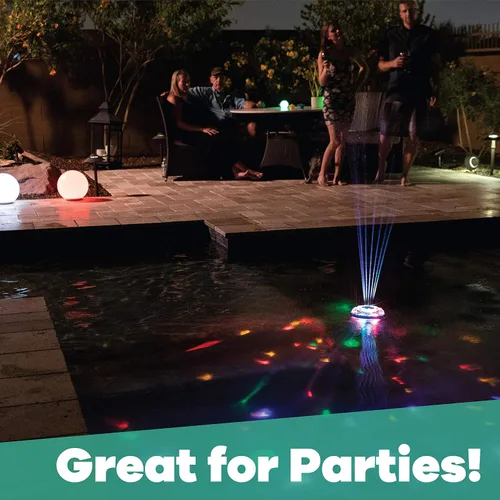 Vista 3 de GAME Luces de piscina 23600-BB Show de luz subacuática y fuente con piezas remotas y accesorios, azul