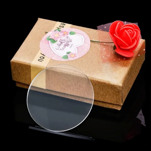 Vista 5 de Tongcloud 50 piezas 5 cm de diámetro hoja de plexiglás de acrílico transparente disco círculo lámina de plástico lámina de plástico tablero