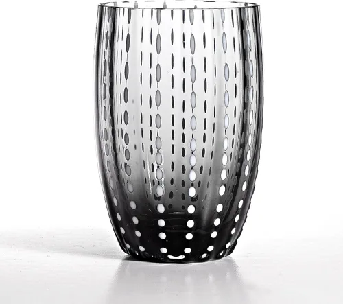 Vista 12 de Zafferano Perle - Vaso de cristal ámbar de 11 oz (juego de 2)