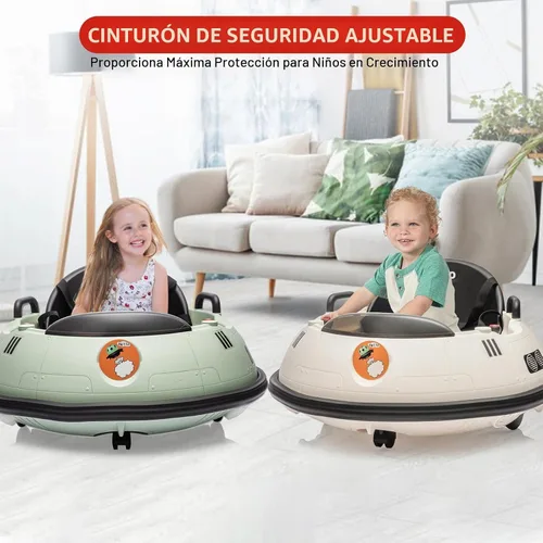 Vista 7 de Coche de parachoques para montar en coche, coche de parachoques para niños de 12 V con control remoto