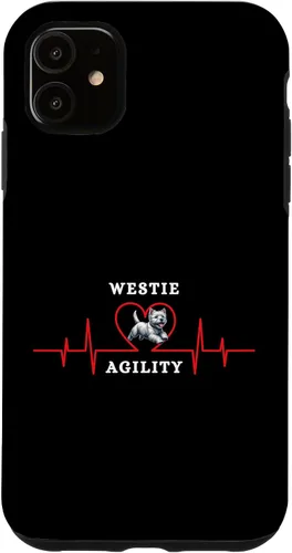 Vista 6 de iPhone 14 Plus Dog Agility - mi corazón late para Westie Agility Case