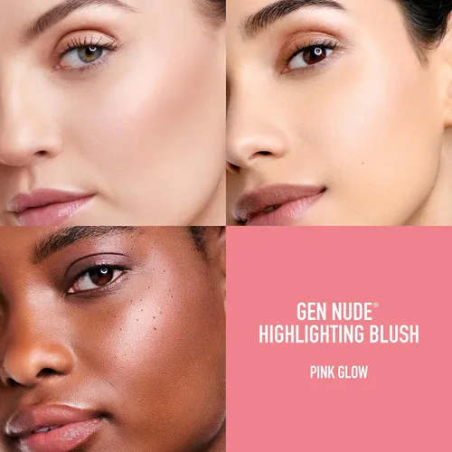 Vista 25 de bareMinerals Gen Nude - Rubor resaltador, color malva brillante, 0.14 oz