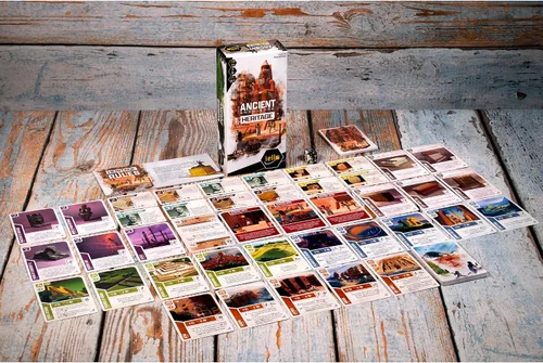Vista 2 de IELLO: Ancient Knowledge Heritage - Expansión del juego de cartas de estrategia, juego de mesa de construcción de Tableau, nuevas cartas y efectos