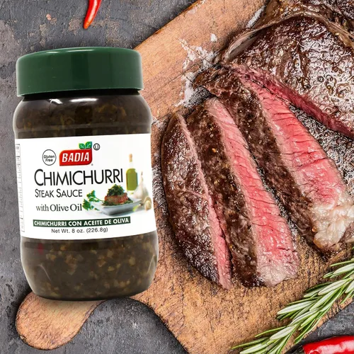 Vista 3 de Badia Chimichurri - Salsa de filete con aceite de oliva, 8 onzas, salsa tradicional argentina para asar a la parrilla, adobos y carnes