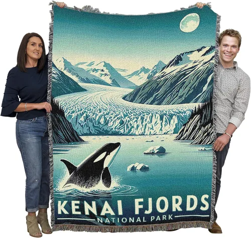 Vista 16 de Pure Country Weavers Manta del Parque Nacional Acadia, manta de tapiz de algodón para regalo, fabricada en los Estados Unidos, 72 x 54 pulgadas