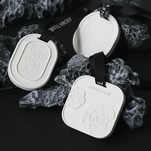 Vista 8 de SINT Piedra aromática de diatomita, difusores de cerámica no eléctricos y fragancia de aromaterapia, difusores de cerámica blanca para decoración