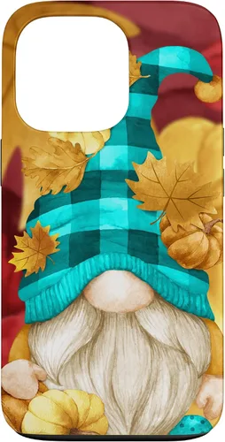 Vista 10 de iPhone 16 Buffalo Plaid Gnomie Cute Autumn Accessories With Fall Gnome Case