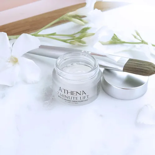 Vista 2 de Athena 7 Minute Lift - Crema de estiramiento facial instantáneo - Resultados en 7 minutos - Suero para tensar ojos, cuello, cara, levantamiento