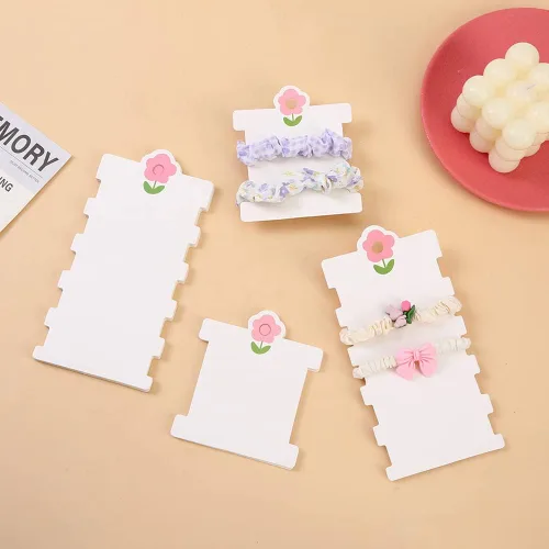 Vista 7 de 100 tarjetas de exhibición de clip para el cabello, tarjetas de embalaje para el cabello, pasadores para el cabello, tarjetas de cartón de papel