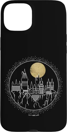 Vista 9 de Funda para iPhone 15 Pro Harry Potter Hogwarts Line Art