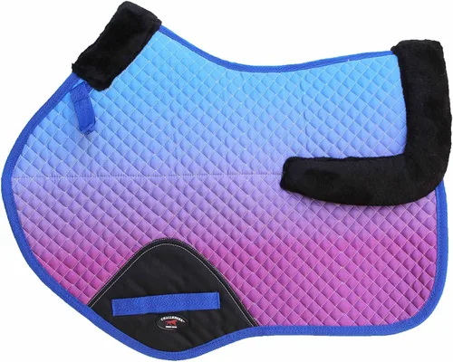 Vista 6 de CHALLENGER English Contoured Quilted All-Purpose Close Contact Trail Saddle Pad Ombre 72170-175Ombre