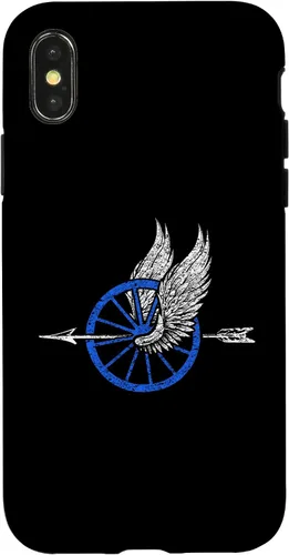 Vista 5 de Unidad de motor de policía para iPhone 12 mini rueda y flecha para carcasa de oficial de motor