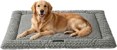 Vista 16 de SOMAHE Tapete plano para cama para gatos, forro polar de burbujas suaves Café
