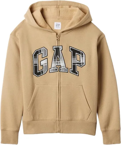 Vista 23 de GAP Sudadera con capucha y cremallera completa con logotipo para niños