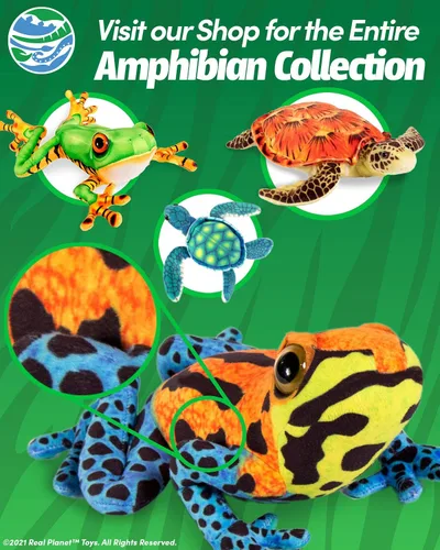 Vista 4 de Real Planet Juguete de peluche de reptil, suave y lindo, regalo para niños de todas las edades, tortuga marina realista, regalos de cumpleaños