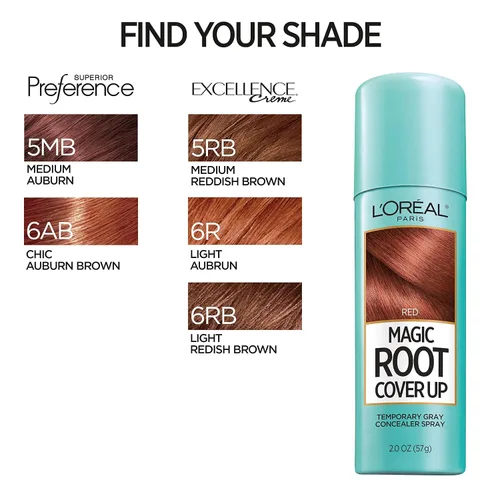 Vista 9 de L'Oreal Paris Tinte para el Cabello Root Cover Up Color Rojo 2 Onzas (Paquete de 2) (El Embalaje Puede Variar)